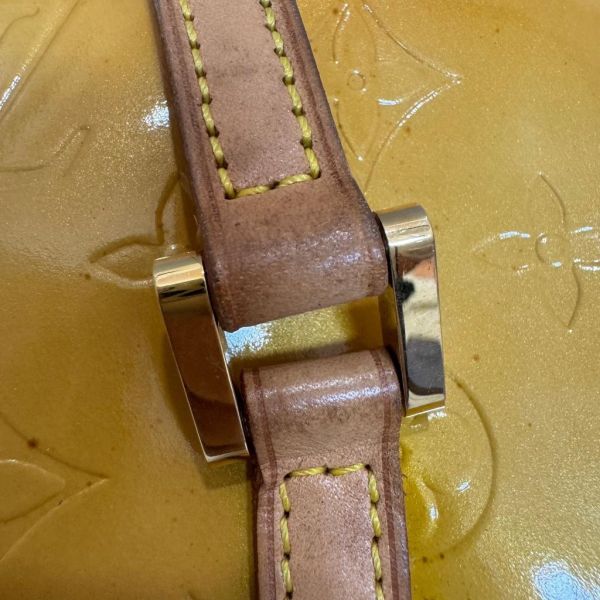 Louis Vuitton 黃色漆皮圓筒包 