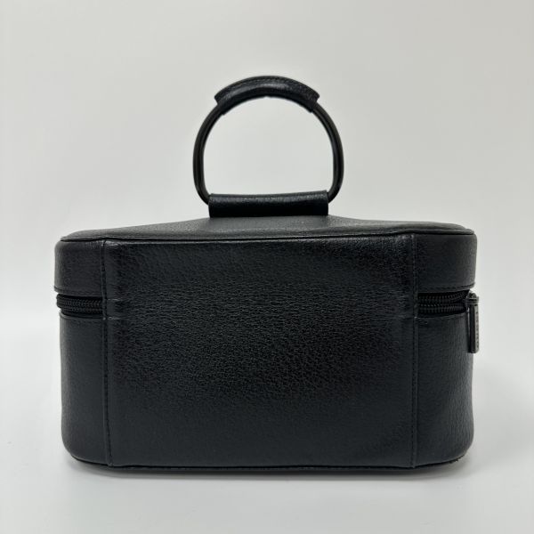 Gucci 古馳 黑色皮革化妝包 