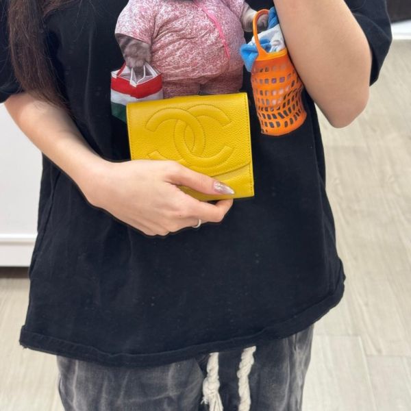 Chanel 雙c短夾 
