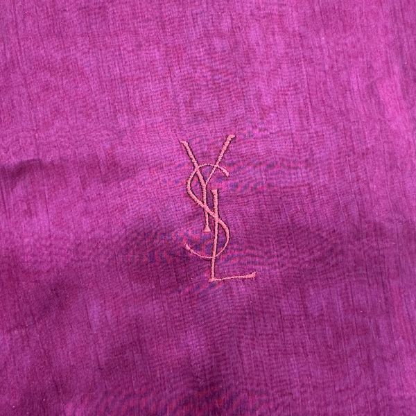 YSL 聖羅蘭 卡珊德拉圍巾 披肩 vintage 