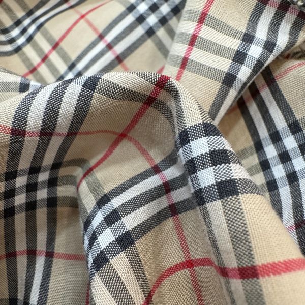 Burberry 七分袖格紋襯衫 