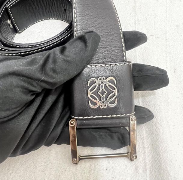 LOEWE 黑色皮帶 