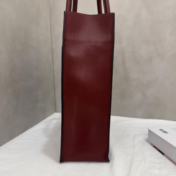 Hermès whitebus 酒紅手提托特包 