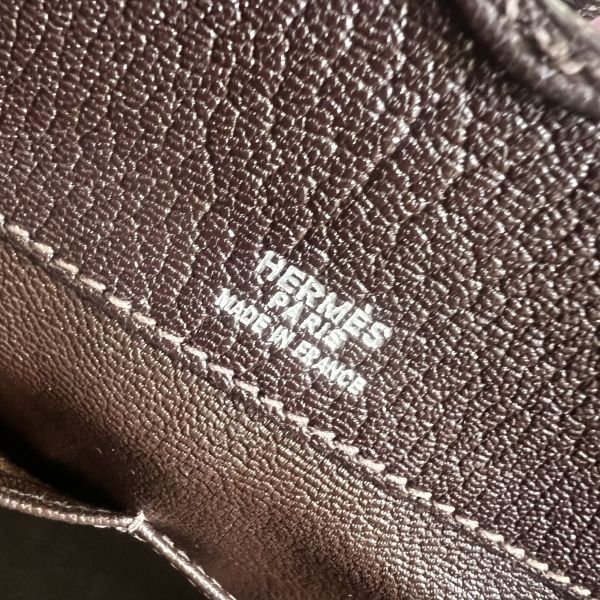 Hermès  深咖銀扣 