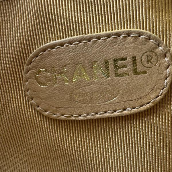Chanel Vintage 奶茶色復古菱格紋相機包 