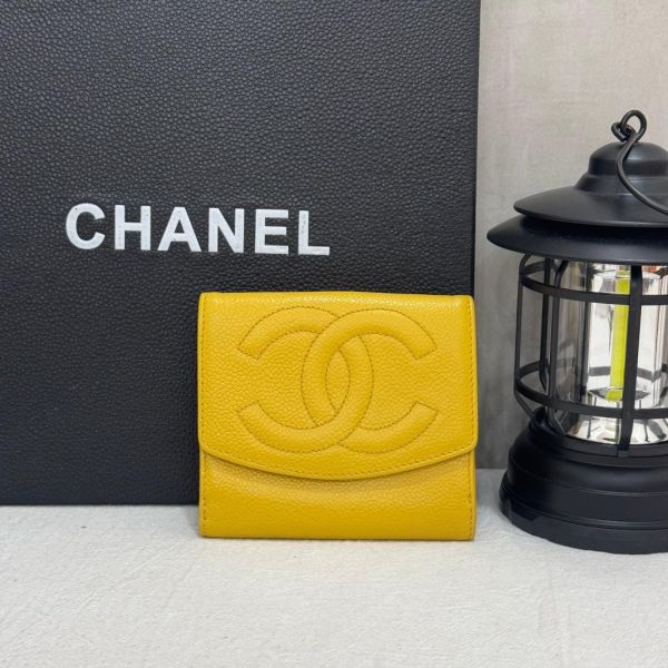Chanel 雙c短夾 