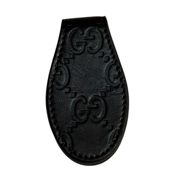 Gucci 古馳 壓紋皮革磁吸式鈔票夾 