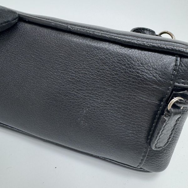 Gucci 黑色皮革手提包 