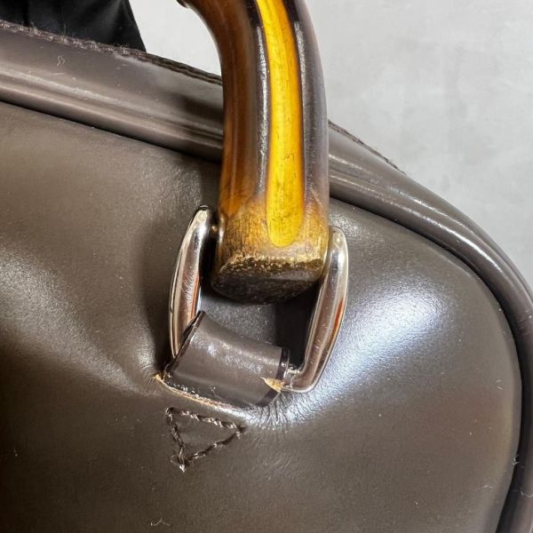 Gucci 竹節帆布單帶後背包 