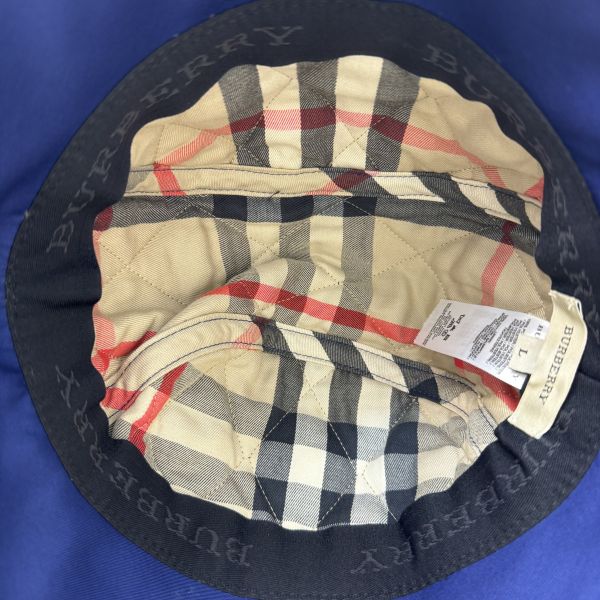 Burberry 藍 漁夫帽 