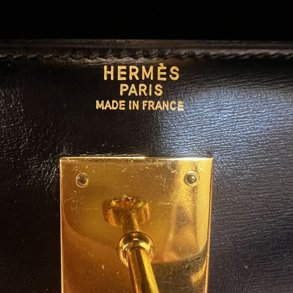 Hermès Kelly 32 黑色金扣 