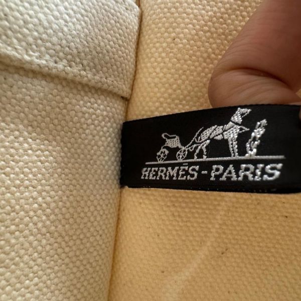 Hermès  Herbag Cabas 克萊因藍提把帆布托特包 