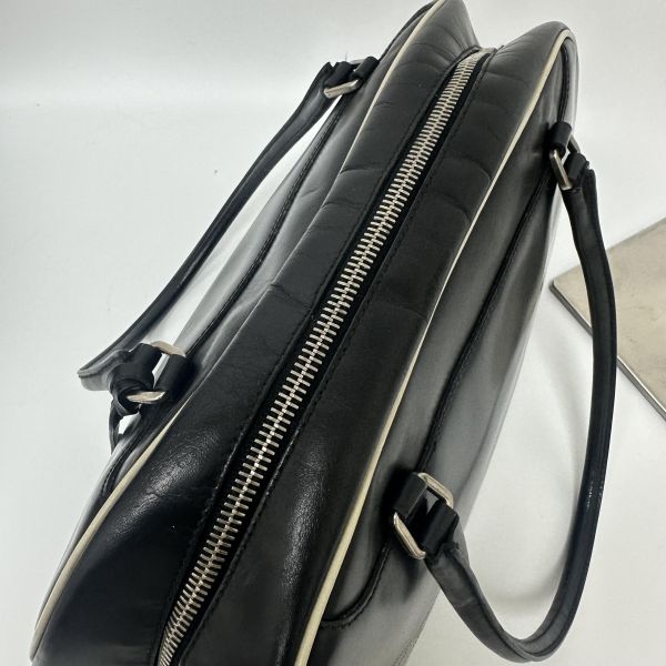 Prada Bowling Bag 黑色皮革保齡球包 
