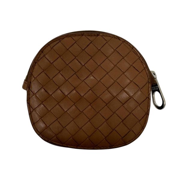 Bottega Veneta 棕色編織零錢包 