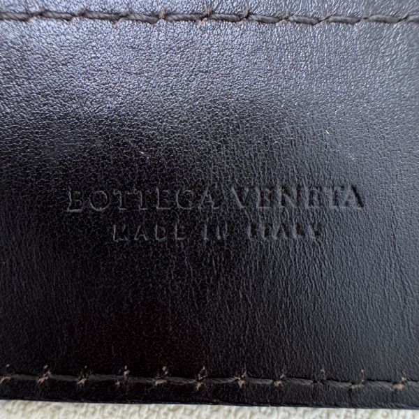 Bottega Venetia 深咖 銀頭編織 皮帶 腰帶 