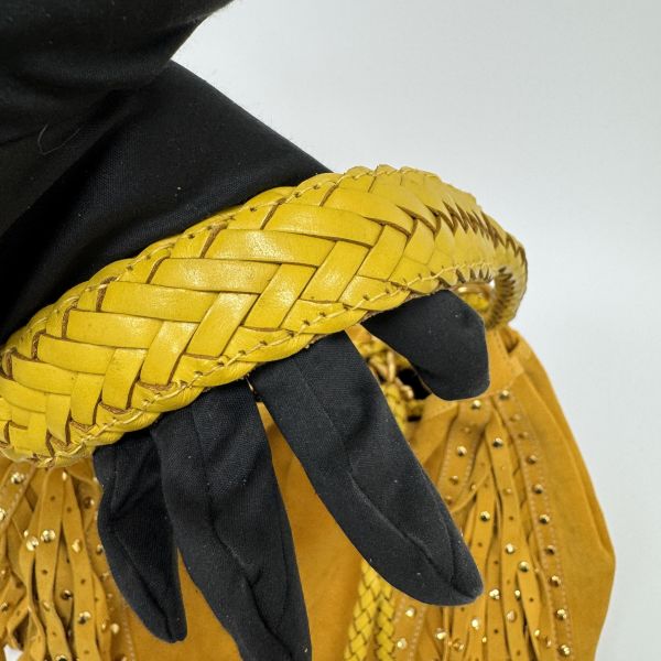 Loewe 黃色絨面革 (Suede) 手提包 