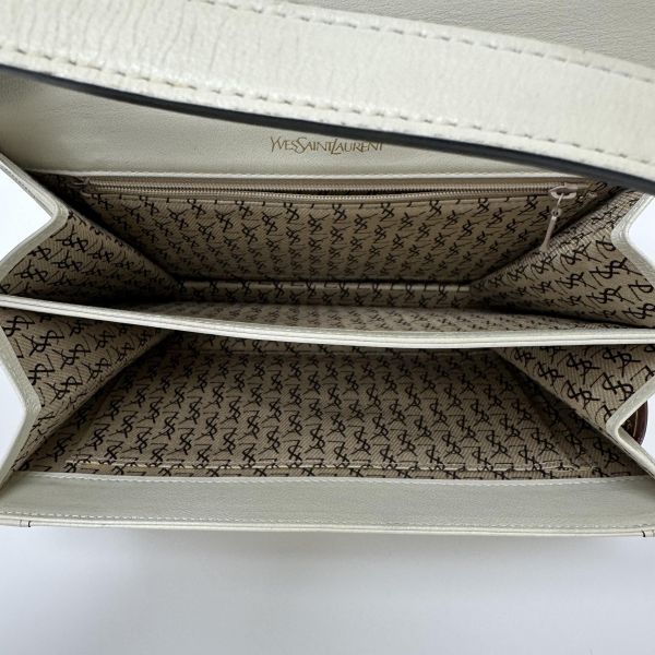 YSL 聖羅蘭 經典復古蜥蜴壓花單肩包 