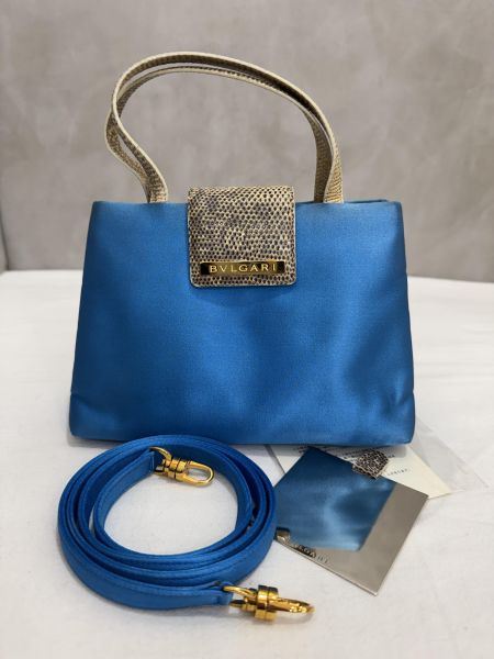 BVLGARI 寶格麗 絲綢緞面肩背包 