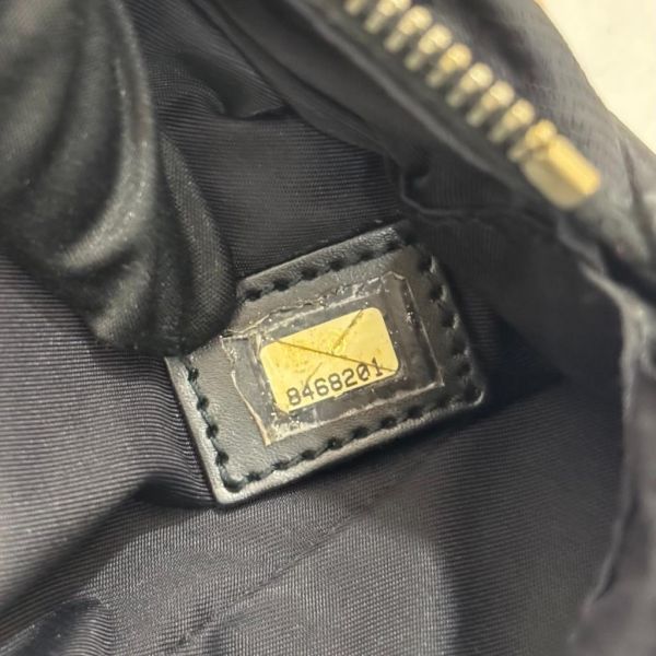 Chanel 黑色布面冰格拼皮棍 