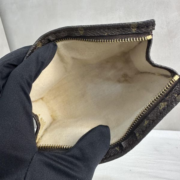Louis Vuitton 中古老花迷你洗漱手拿包 