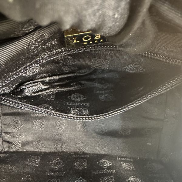 LOEWE 焦糖色手提方形便當包 