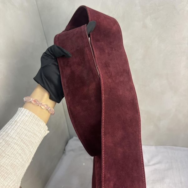 Fendi Zucca 深紅斜肩包 
