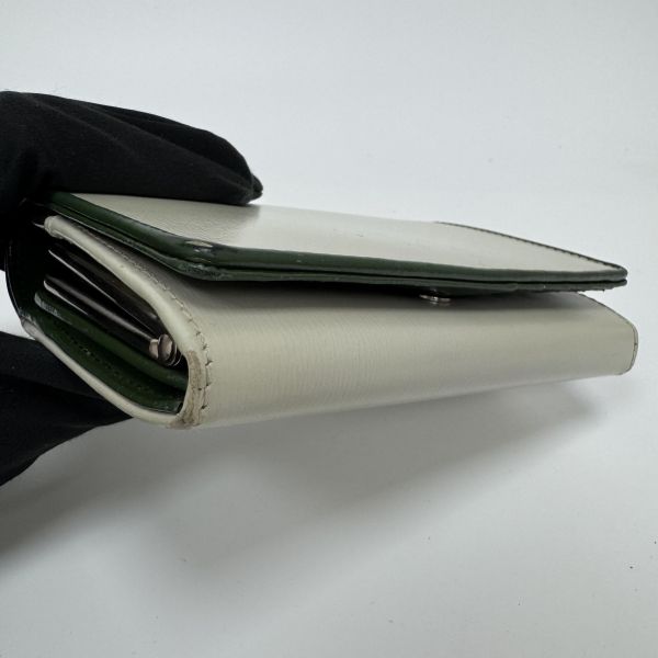 Agnes b. 淺綠 綠邊短款錢包 