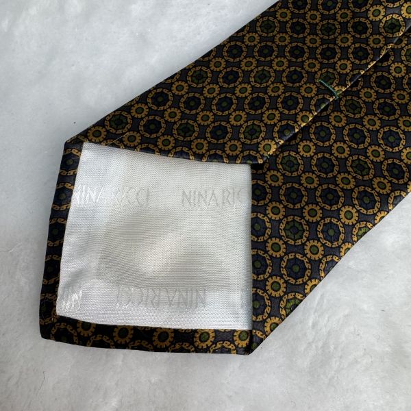 Nina Ricci 黃金羅盤 領帶（中古） 