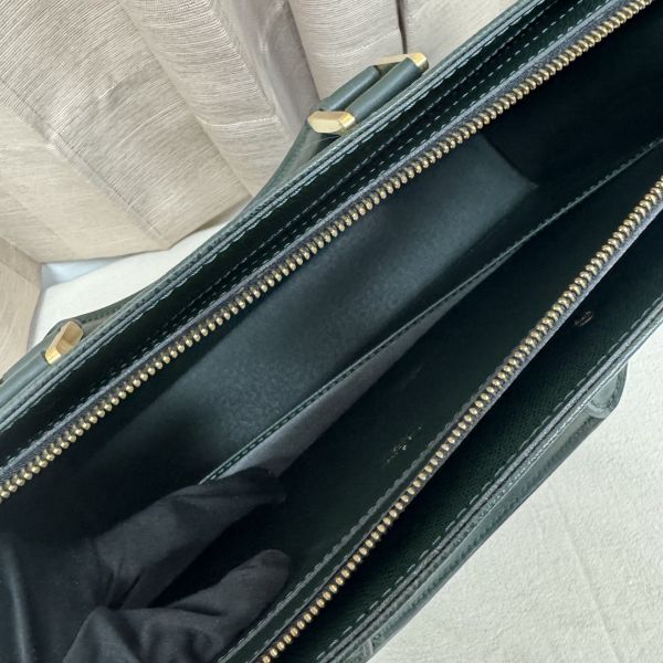 LV 綠色全皮公文包 
