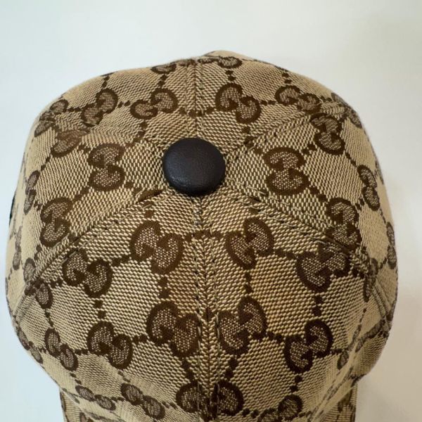 Gucci 帆布雪莉線棒球帽 