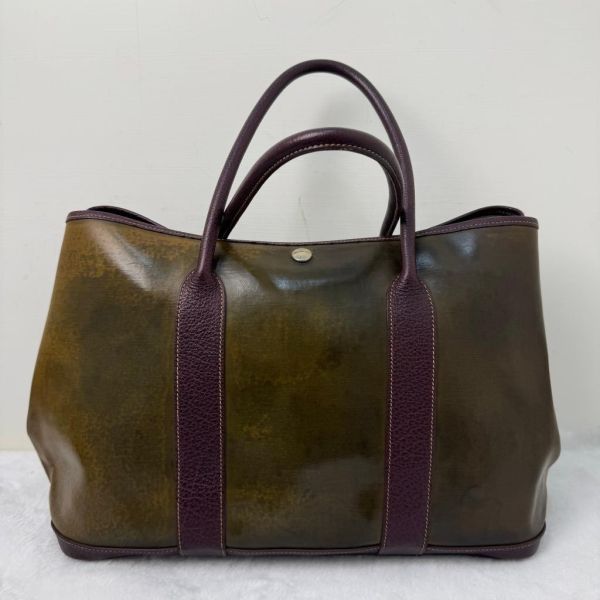 Hermès 花園派對皮革手提包 