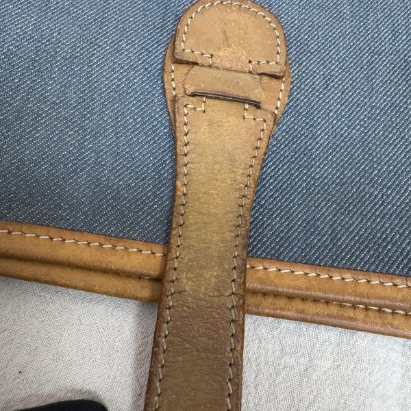 Hermès  Evelyne牛仔帆布包 