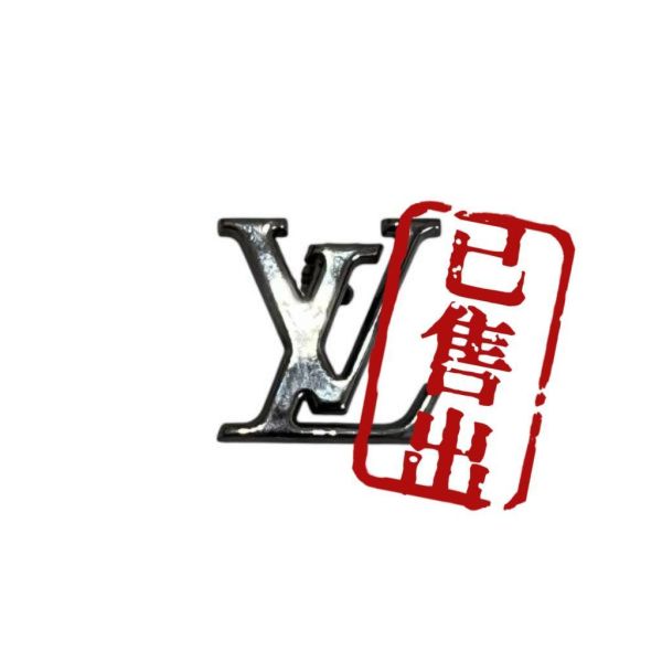 Louis Vuitton 銀色金屬胸針 