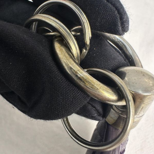 BV 中古紫色小編織鑰匙圈吊飾 