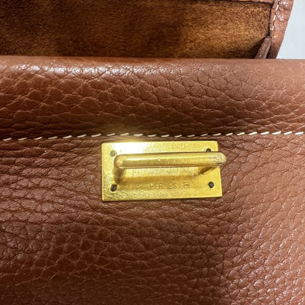 Hermès 金棕手袋 