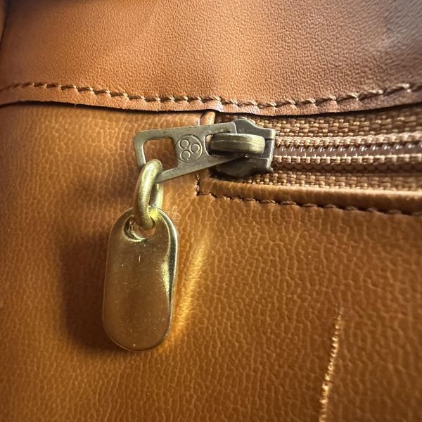 Bally 復古浮雕B黑棕雙色皮革手提包Tote Bag /公事包* 