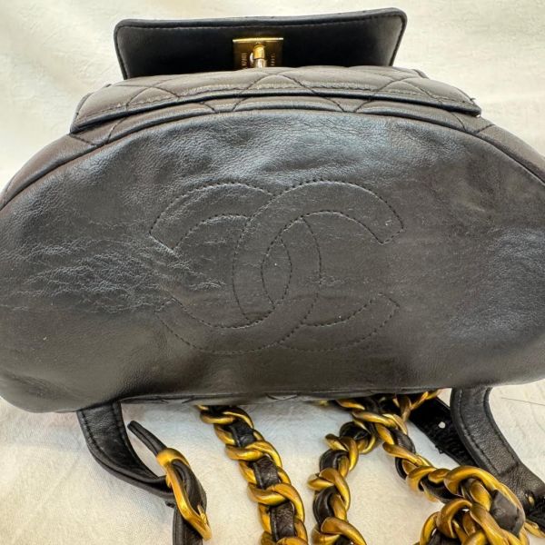 Chanel  Duma 黑色金扣 