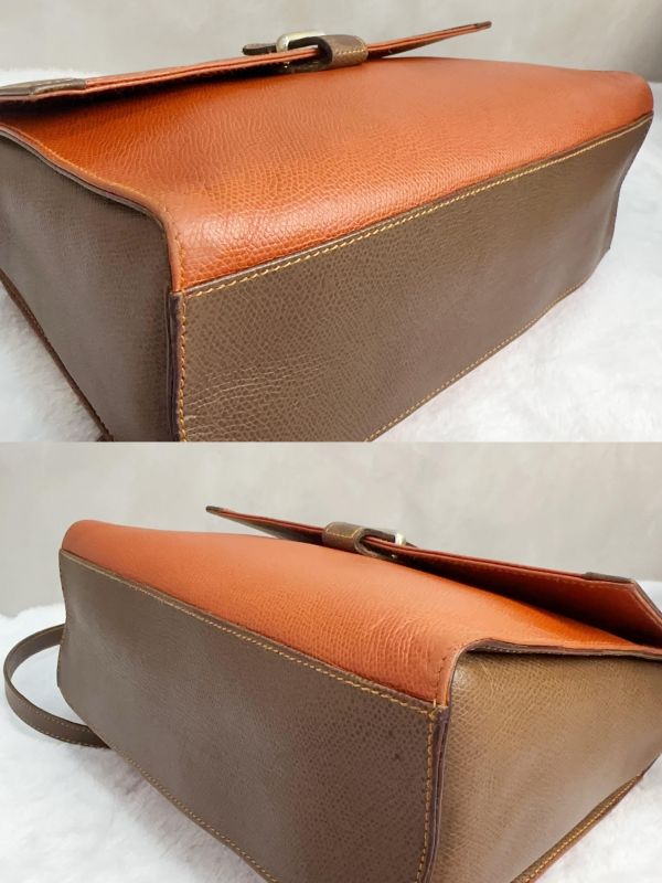 Loewe復古拼色兩用手提 肩背包 