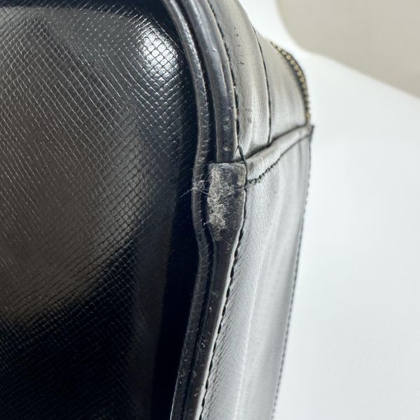 Versace Vintage 中古太陽神標誌黑色手提化妝包 