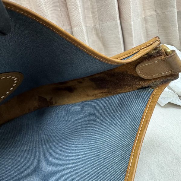 Hermès  Evelyne牛仔帆布包 