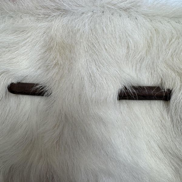 VALENTINO白色毛絨單肩包 