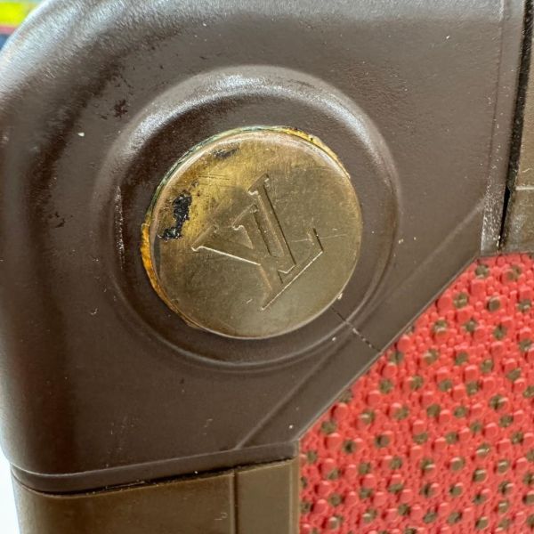 Louis Vuitton 硬箱 紅皮革旅行箱 