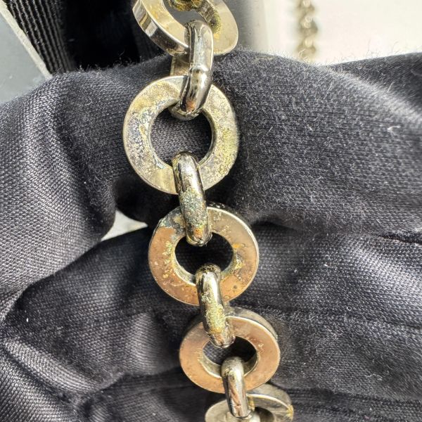 Ferragamo Gancini AU-21 6717 銀色鋁製單肩包 