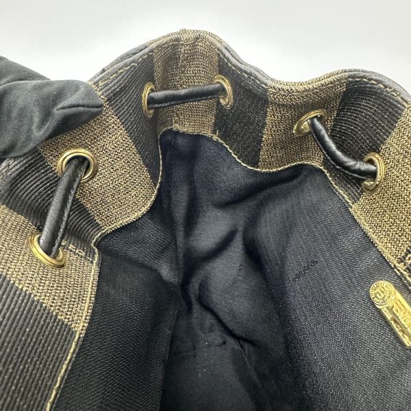 Fendi Pequin 條紋背包 