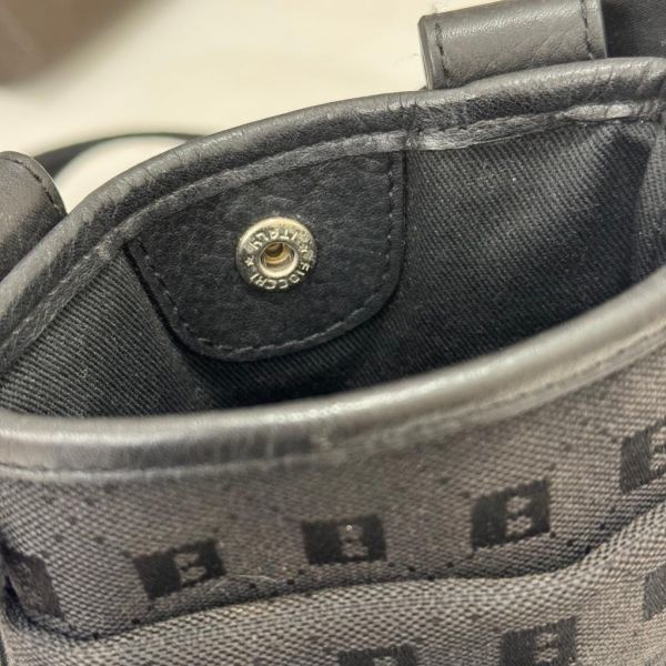 BALLY 黑色帆布背包 
