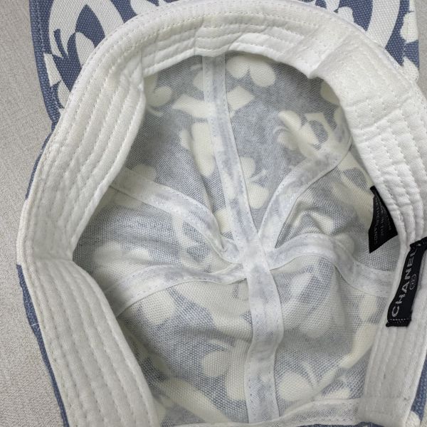 Chanel 藍色 幸運草雙C logo 棒球帽 