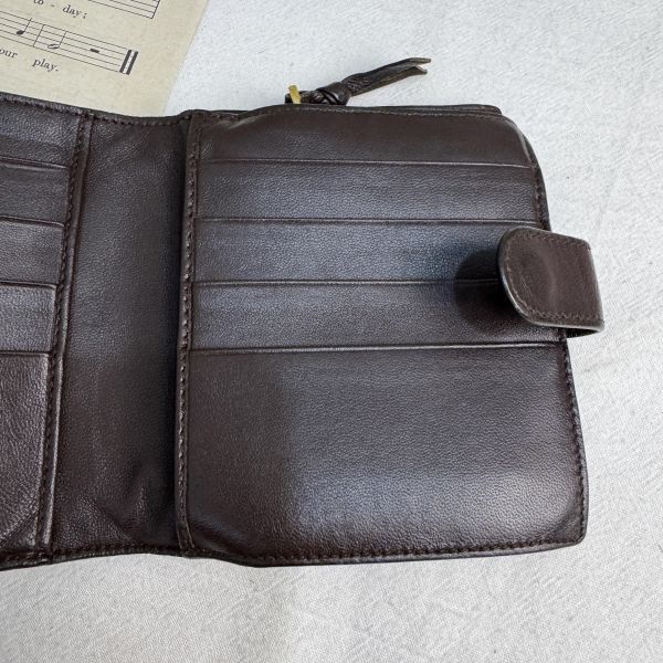 Bottega Veneta Intrecciato 編織黑色羊皮錢包 