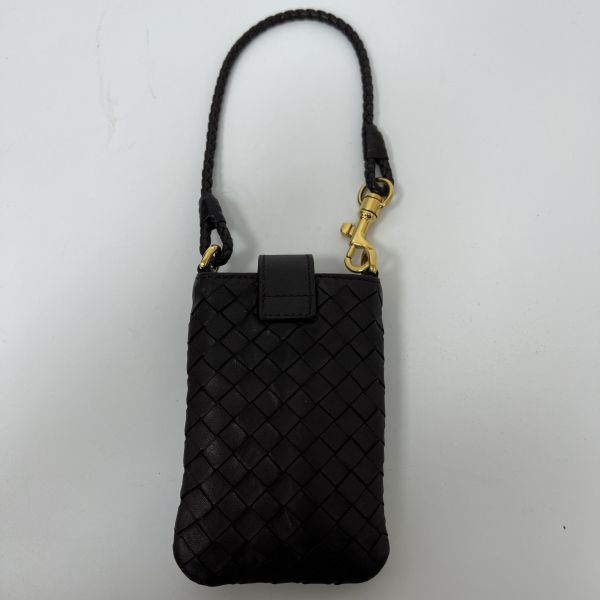 BOTTEGA VENETA 編織小羊皮手機包 