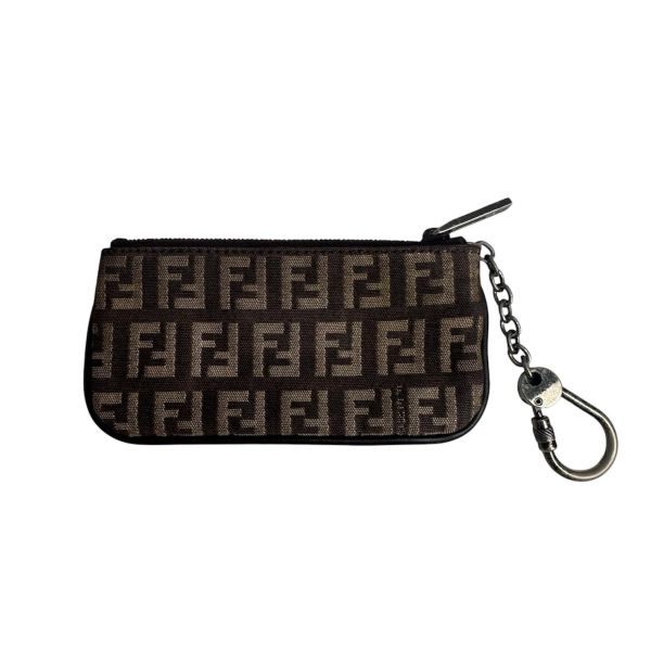 Fendi Zucca FF 老花帆布鎖匙包 