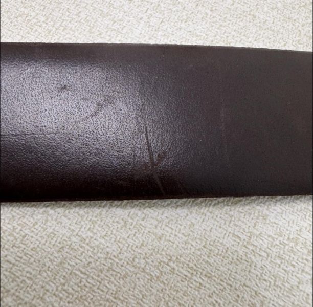 DIOR 金x黑頭 黑皮革 皮帶 腰帶 